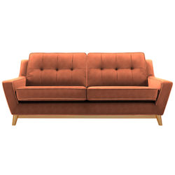 G Plan Vintage The Fifty Three Large 3 Seater Sofa Velvet Copper